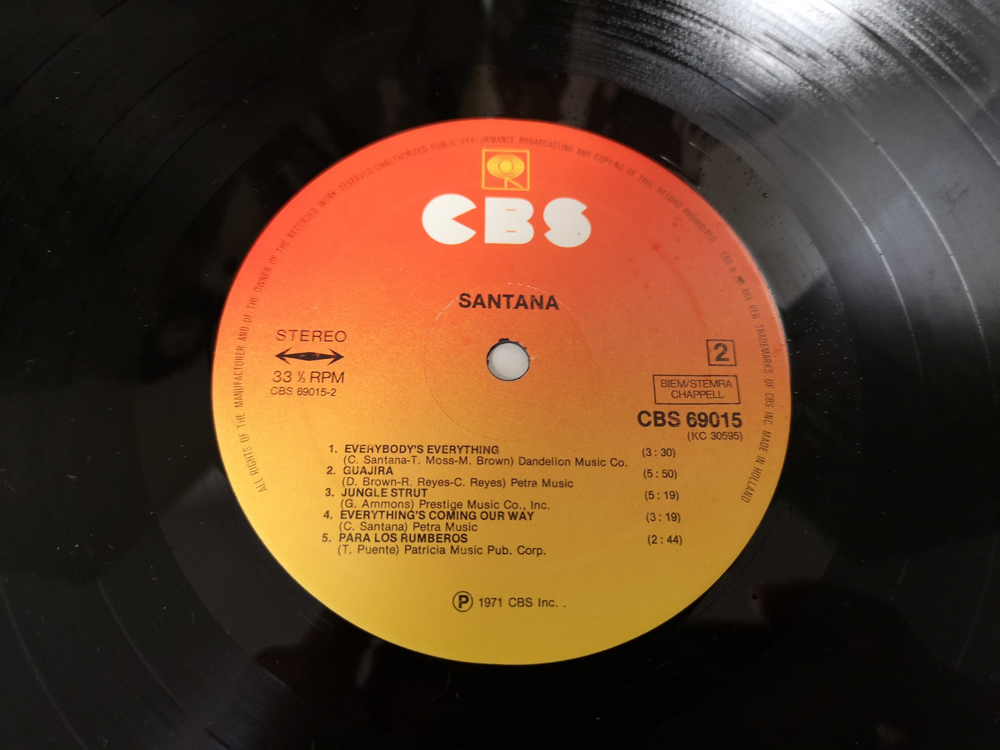 Santana "3" RE Holland 1978 EX/M-