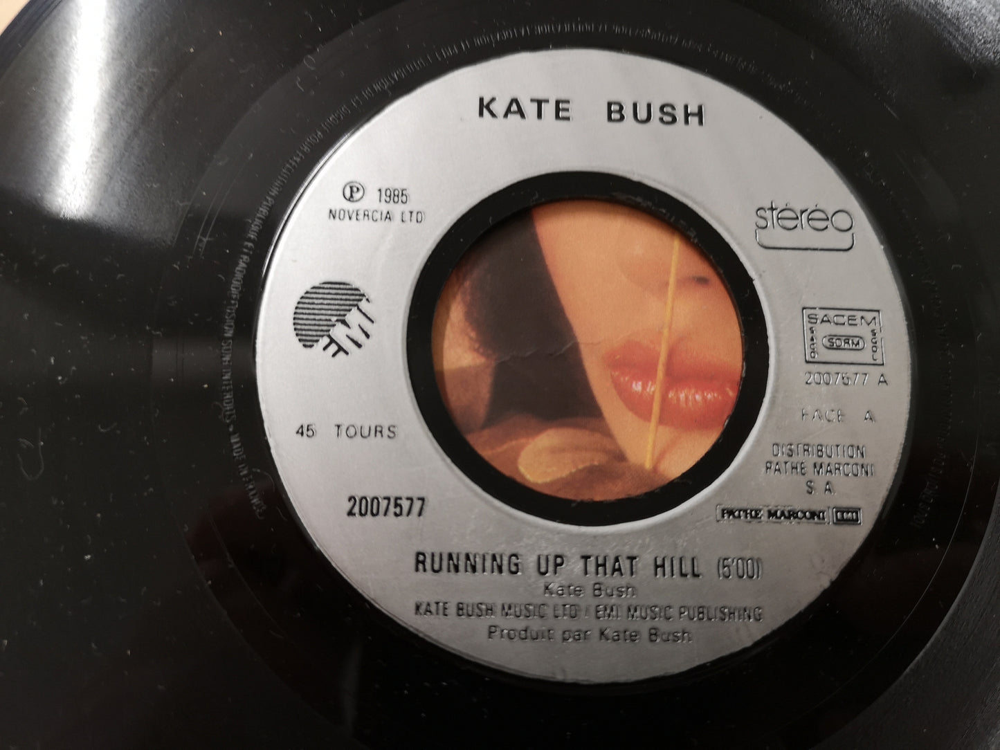 Kate Bush "Running Up That Hill" Orig France 1985 EX/EX (7" Single)