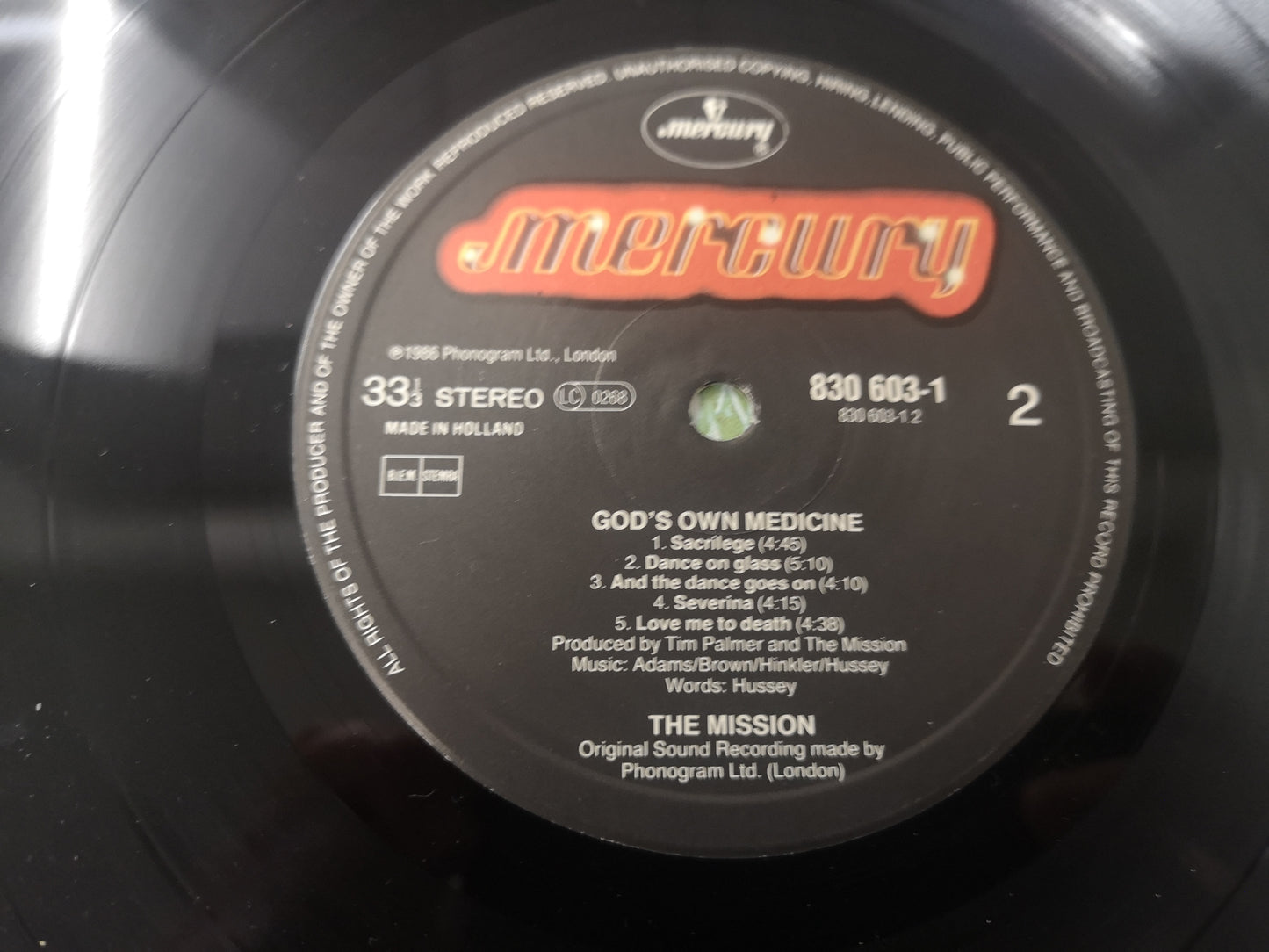 Mission "God's Own Medicine" Orig Holland 1986 VG++/EX