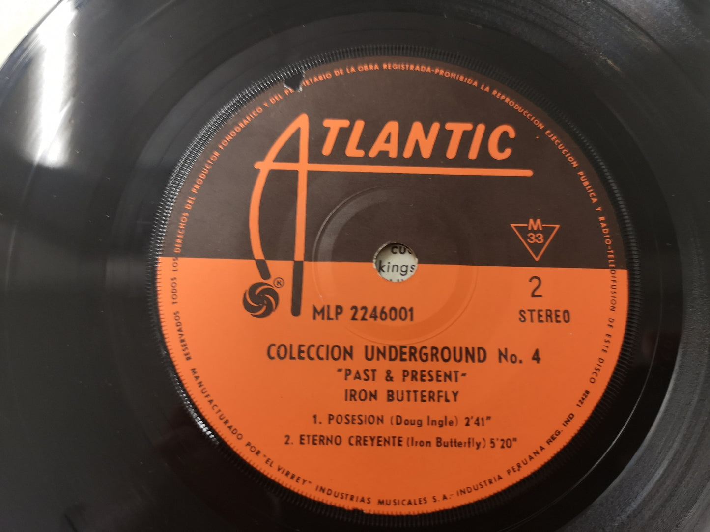 Iron Butterfly "Silly Sally" Orig Peru 1971 VG+/EX (7" EP)