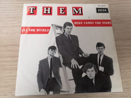 Them "Here Comes The Night" Orig Belgium 1965 EX/EX (7" Single)
