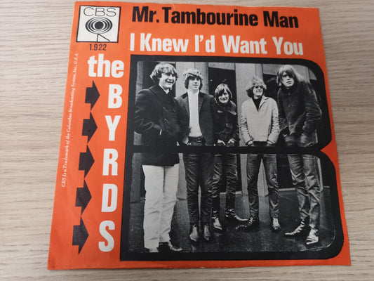 Byrds "Mr. Tambourine Man" Orig Holland 1965 EX/EX (7" Single)
