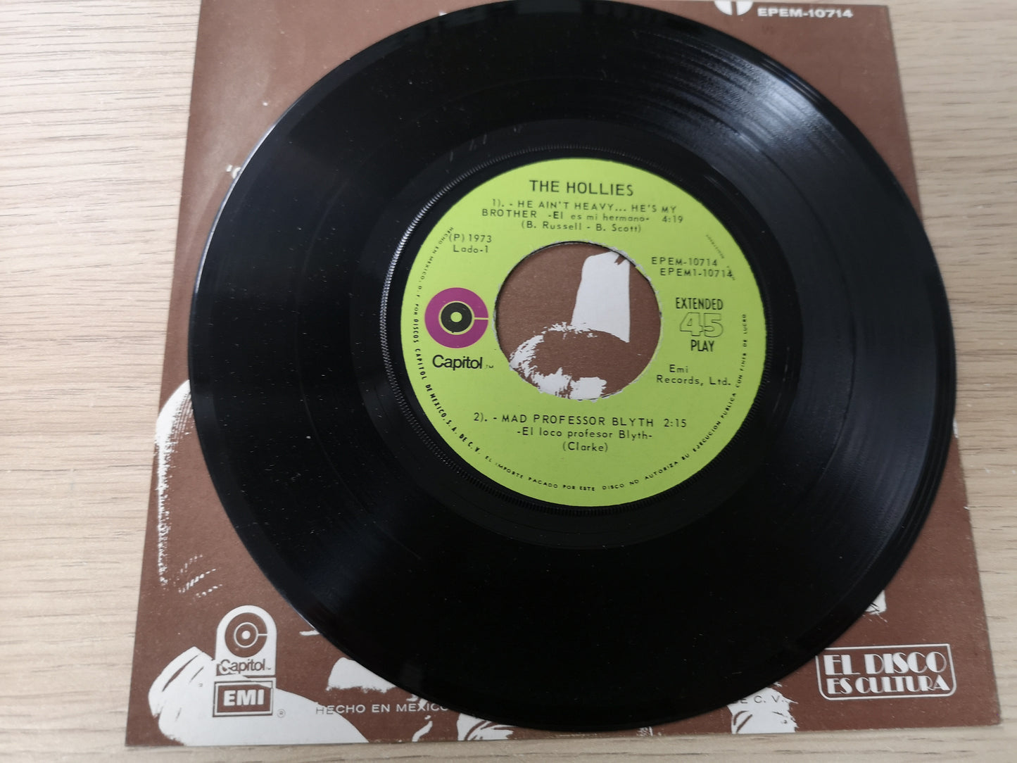 Hollies "He Ain't Heavy....He's My Brother" Orig Mexico 1973 M-/M- (7" EP)