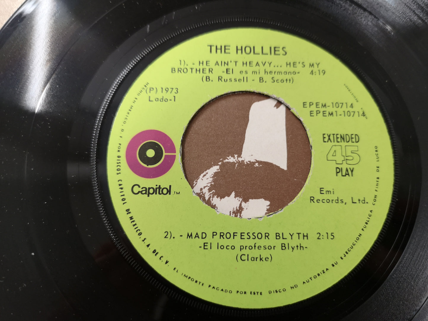 Hollies "He Ain't Heavy....He's My Brother" Orig Mexico 1973 M-/M- (7" EP)