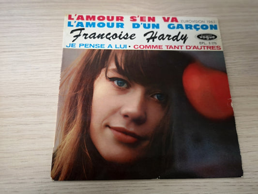 Françoise Hardy "L'Amour S'en Va" Orig France 1963 VG++/VG+ (7" EP)