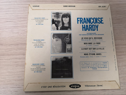 Françoise Hardy "Je Veux Qu'il Revienne" Orig France 1964 EX/EX (7" EP)