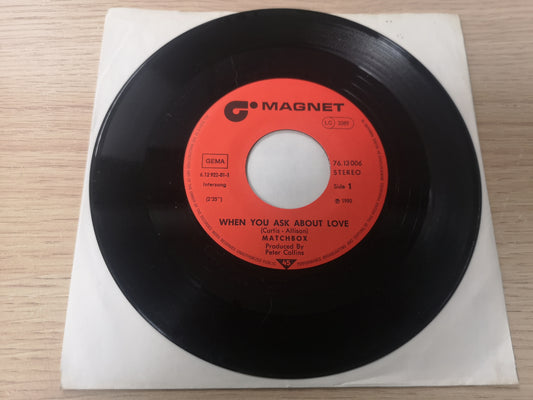 Matchbox "When You Ask About Love" Orig Germany 1980 M- (7" Single)