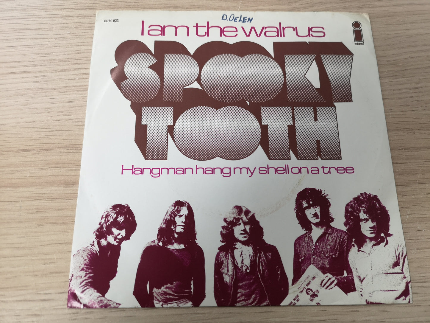 Spooky Tooth "I am The Walrus" Orig Holland 1971 VG++/EX (7" Single)