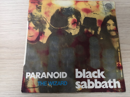 Black Sabbath "Paranoid" Orig Italy 1970 EX/VG+ (7" Single)