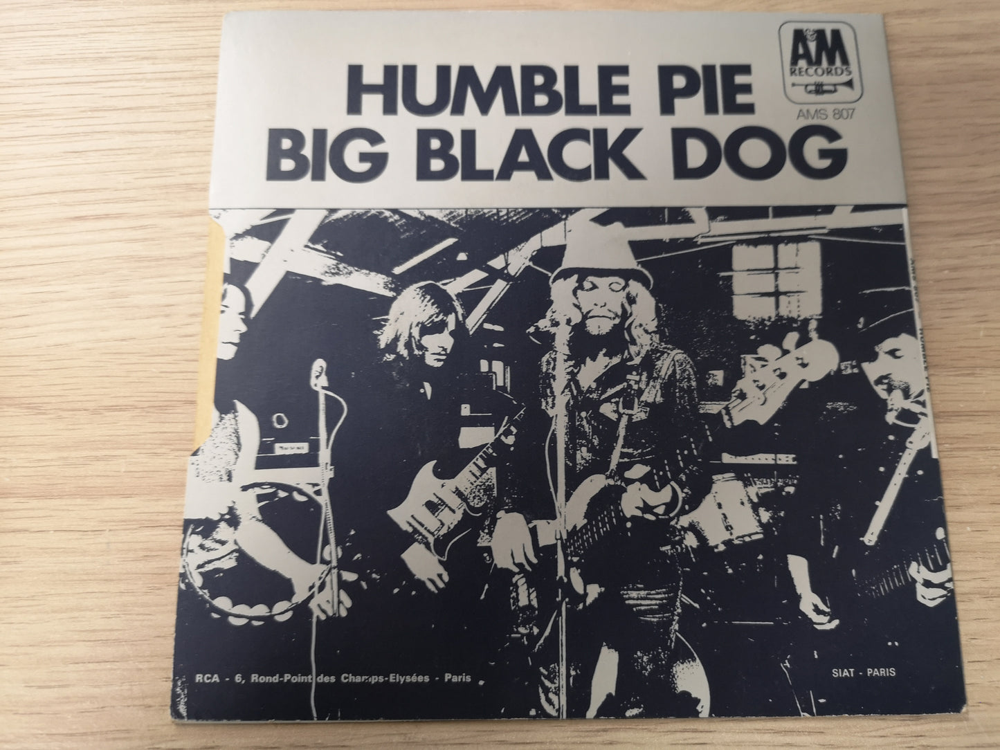 Humble Pie "Big Black Dog" Orig France Mono 1970 M-/EX (7" Single)