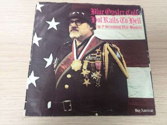Blue Öyster Cult "Hot Rails to Hell" Orig US 1973 VG++/EX (Promo 7" Single)