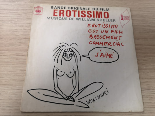 William Sheller "Erotissimo B.O.F." Orig France 1969 VG++/EX (7" EP)