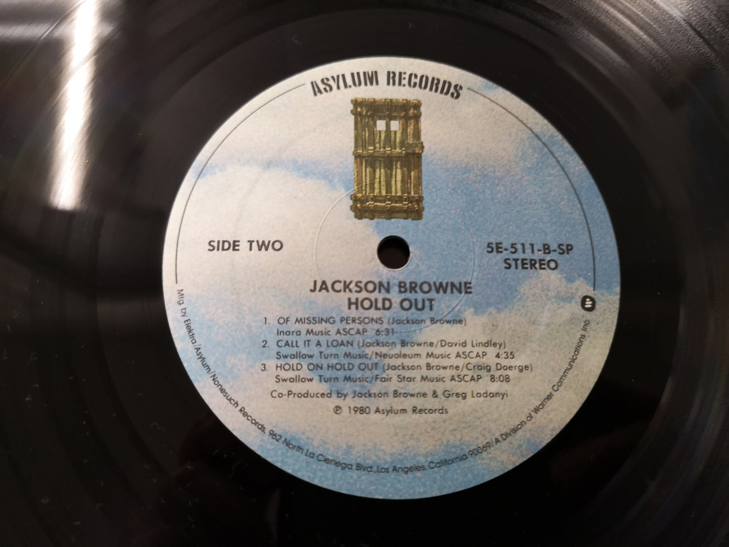 Jackson Browne "Hold Out" Orig US 1980 M-/M-