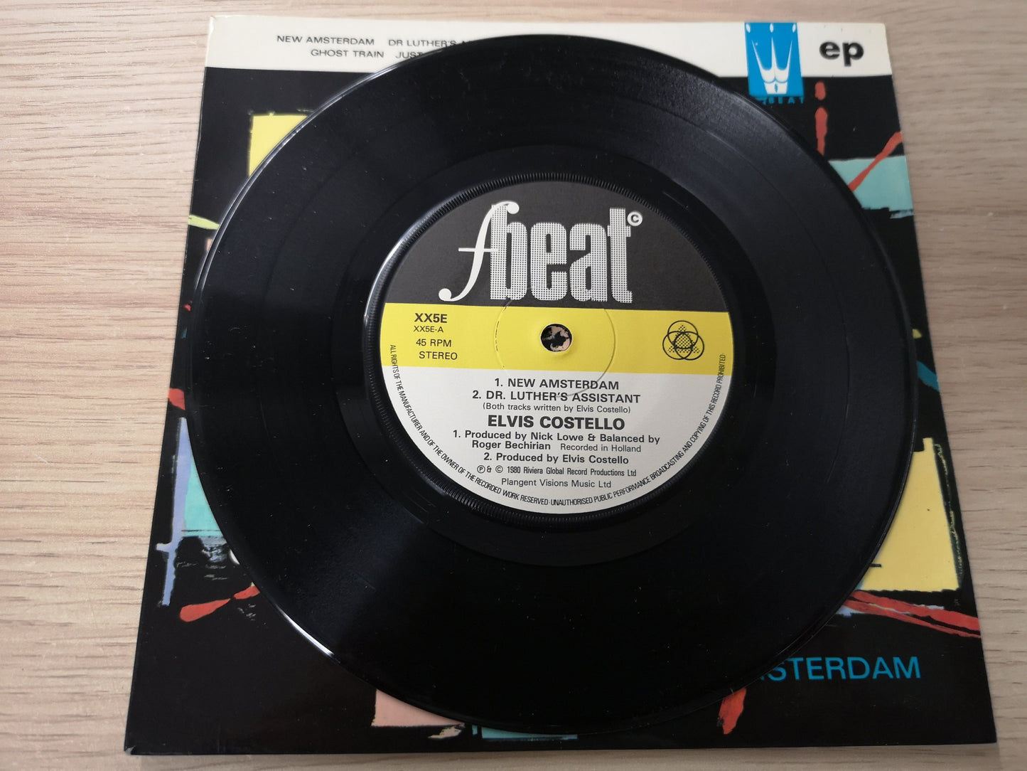 Elvis Costello & The Attractions "New Amsterdam" Orig UK 1980 EX/M- (7" EP)