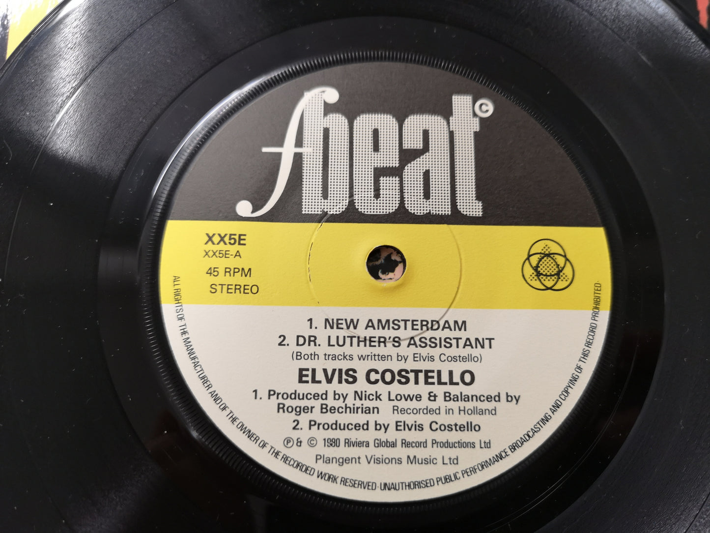 Elvis Costello & The Attractions "New Amsterdam" Orig UK 1980 EX/M- (7" EP)
