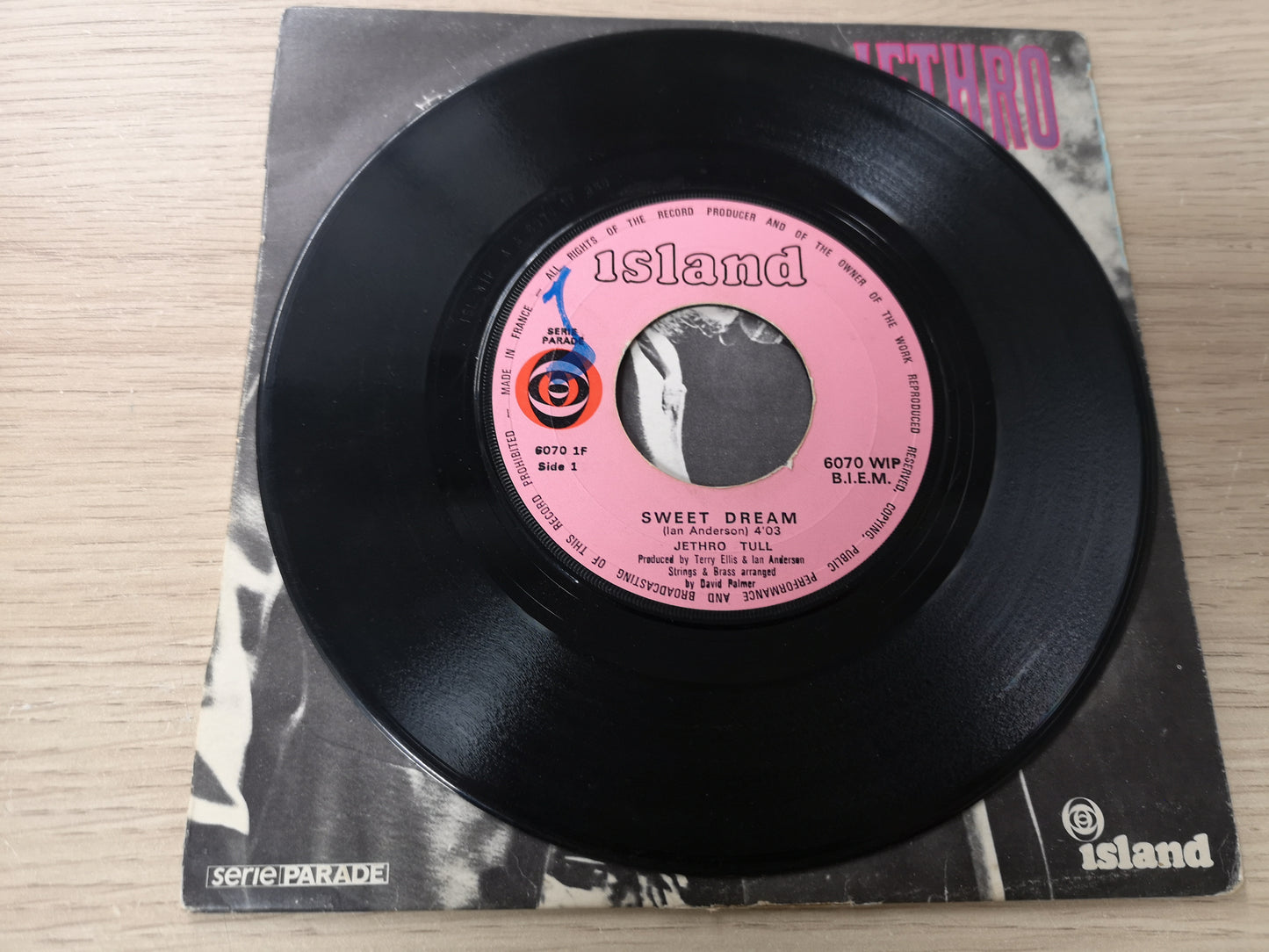 Jethro Tull "Sweet Dream" Orig France 1969 VG+/VG+ (7" Single)