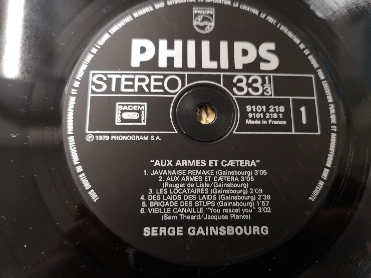 Serge Gainsbourg "Aux Armes et Caetera" Orig France 1979 M-/VG++