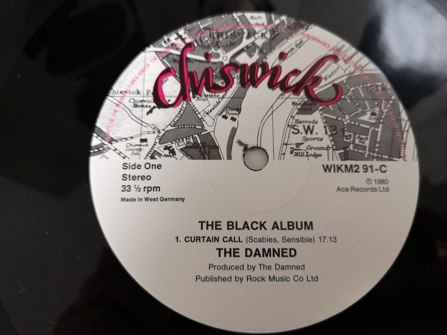 Damned "The Black Album" RE Germany 1990 EX/EX (Double Lps)