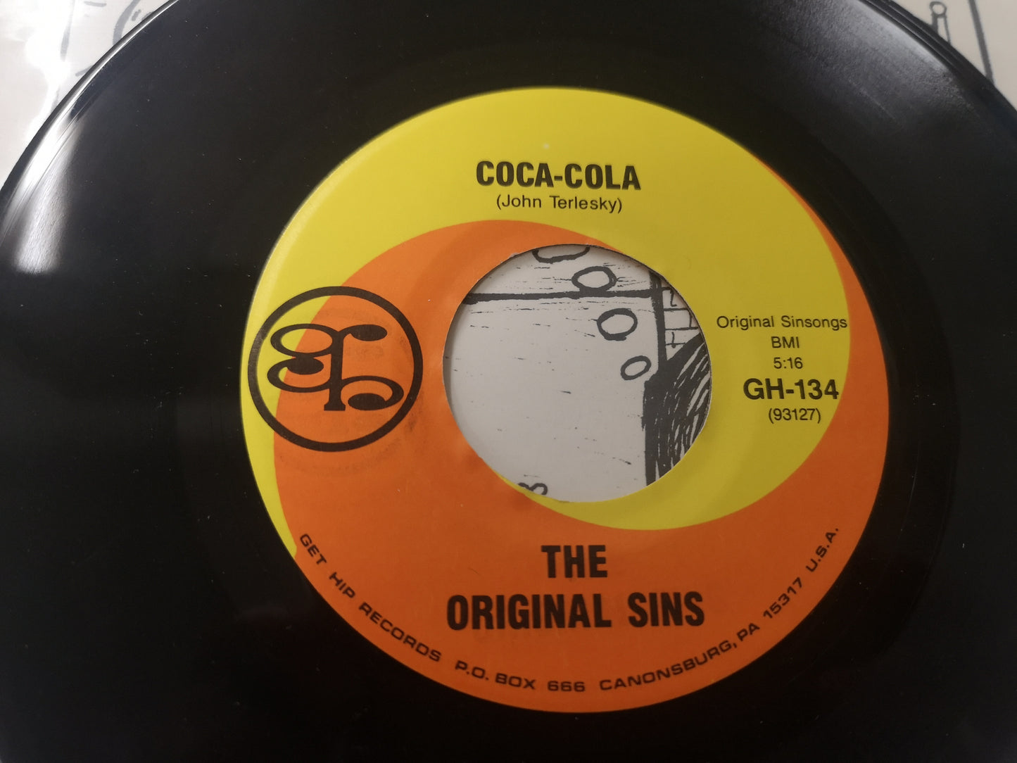 Original Sins "Coca Cola" Orig US 1990 EX/M- (7" Single)