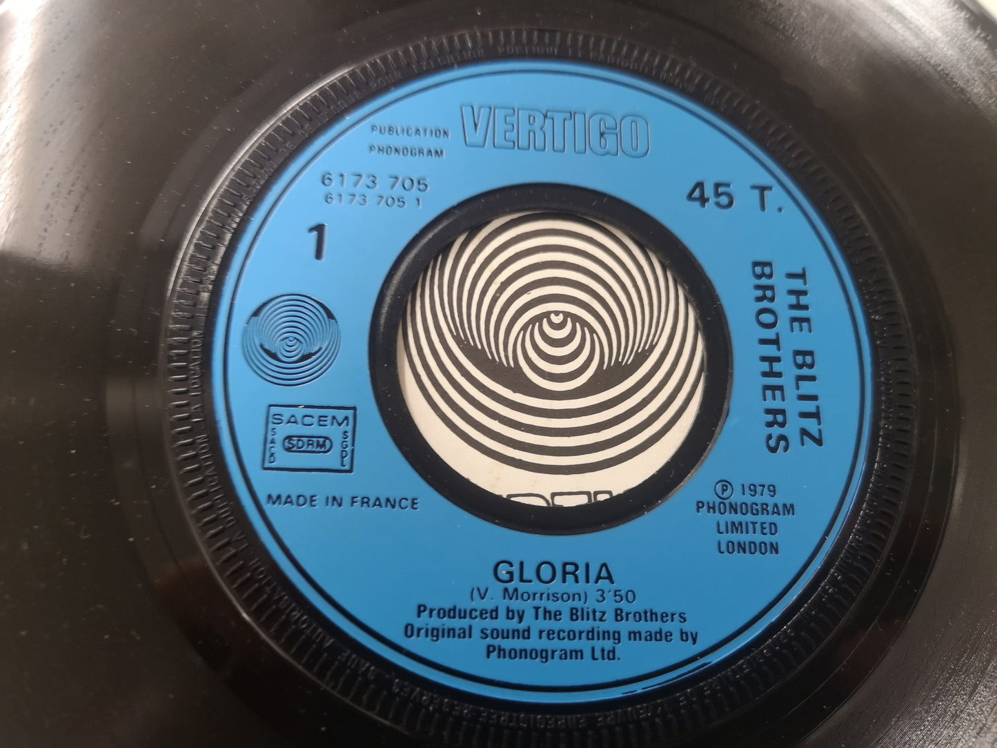 Blitz Brothers "Gloria" Orig France 1979 VG+/EX (7" Single)