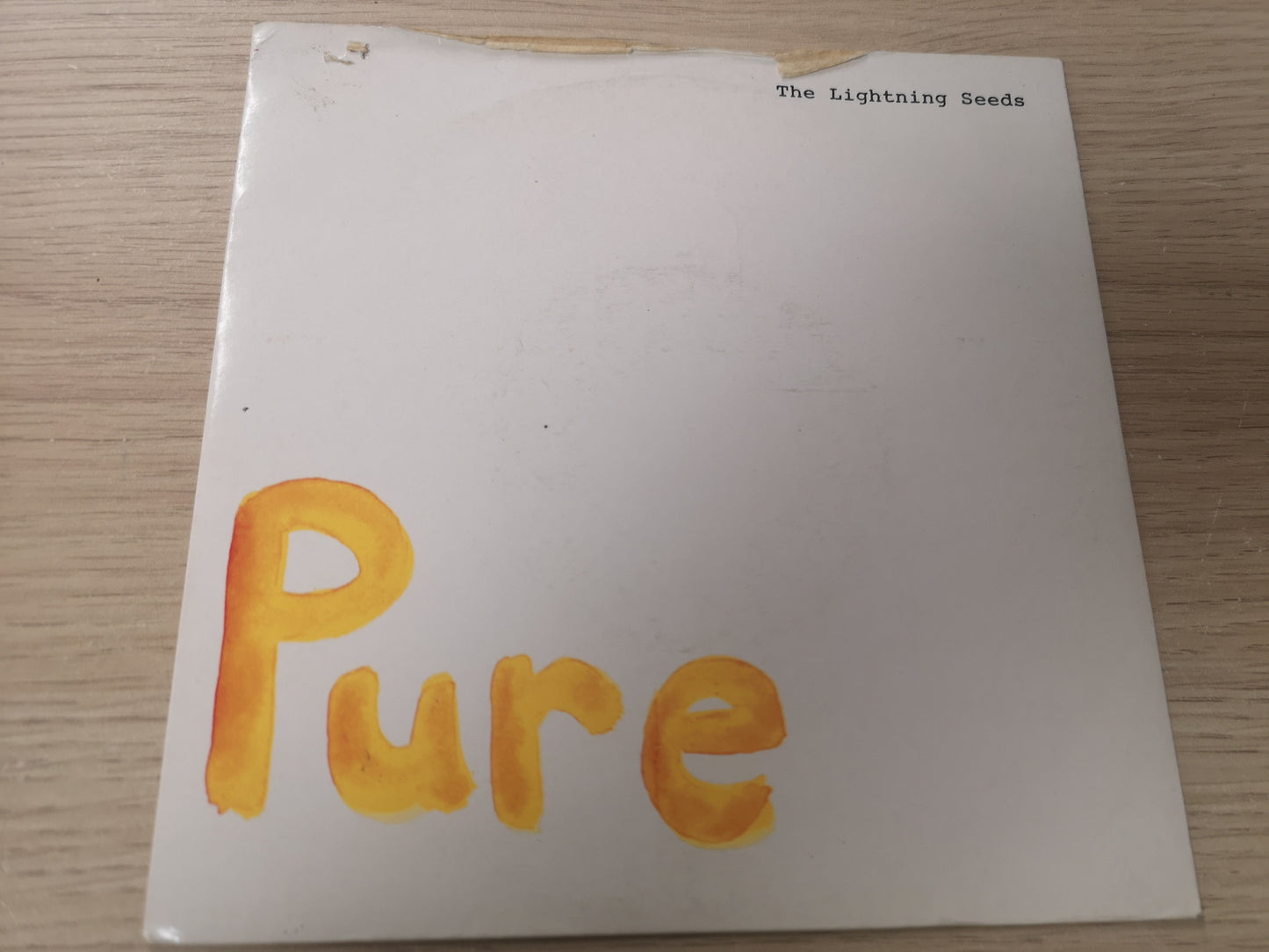 Lightning Seeds "Pure" Orig E.U. 1989 VG/EX (7" Single)