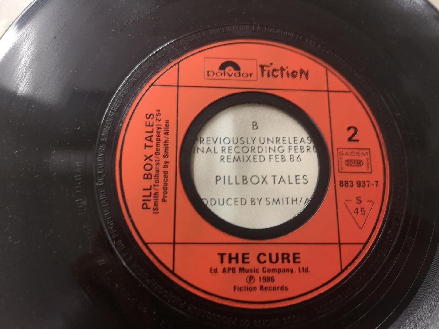 Cure "Boys Don't Cry" Orig France 1986 EX/M- (7" Single)