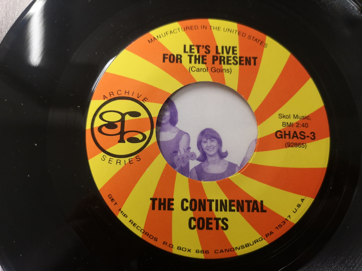 Continental Co-Ets "Let's Live For The Present" Orig US 1994 M-/M- (7" Single)