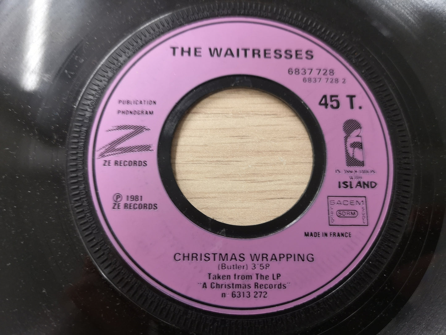 Waitresses/August Darnell "Christmas Wrapping" Orig France 1981 EX (7" Single)