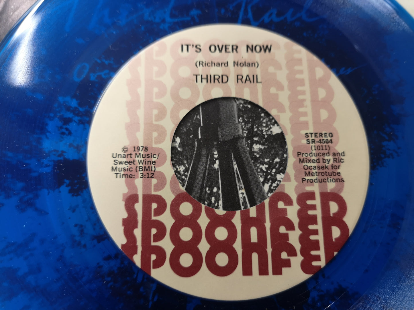 Third Rail "It's Over Now" Orig US 1978 VG+/M- (7" Single - Blue Vinyl)