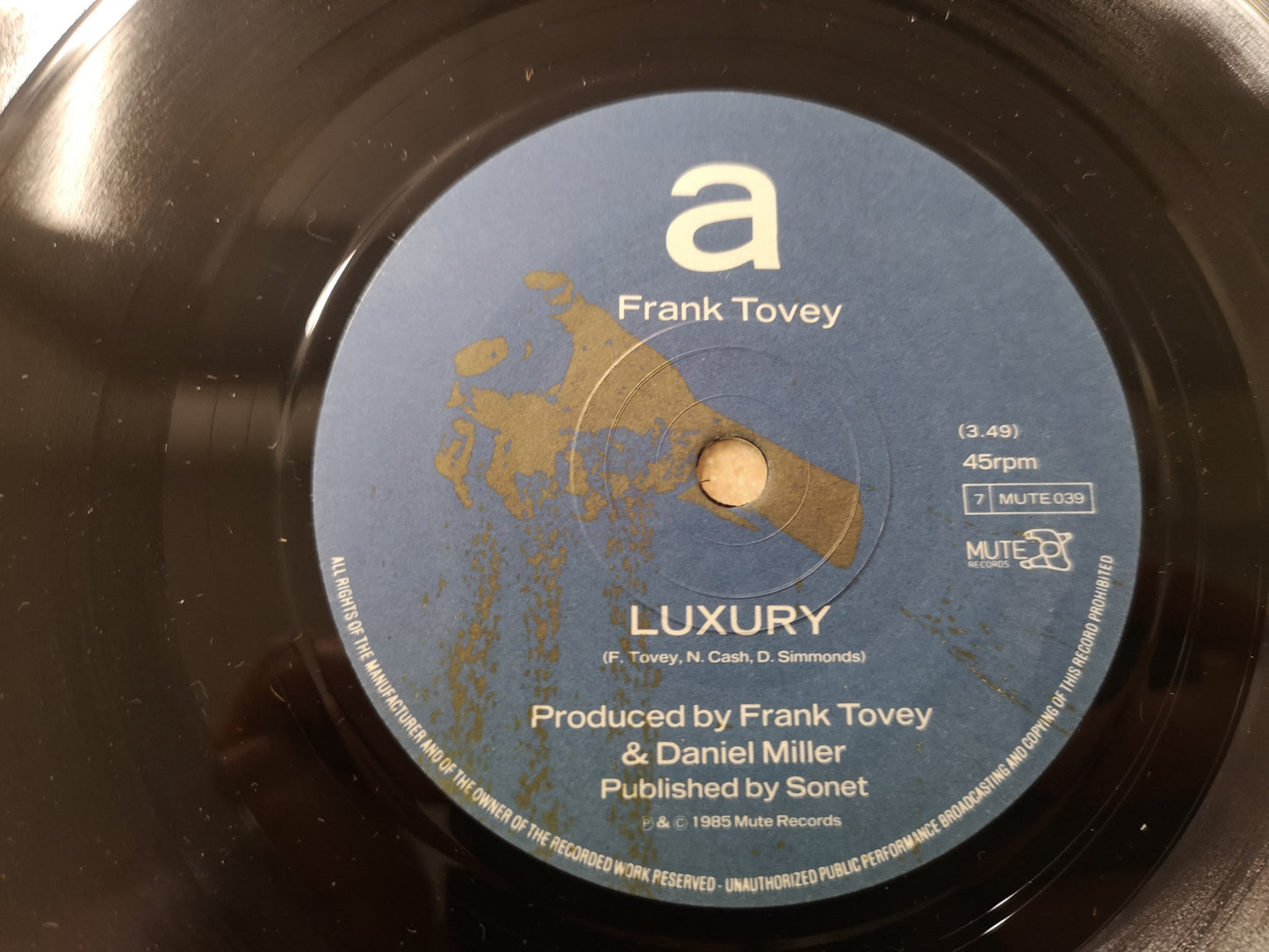 Frank Tovey "Luxury" Orig UK 1985 EX/M- (7" Single)