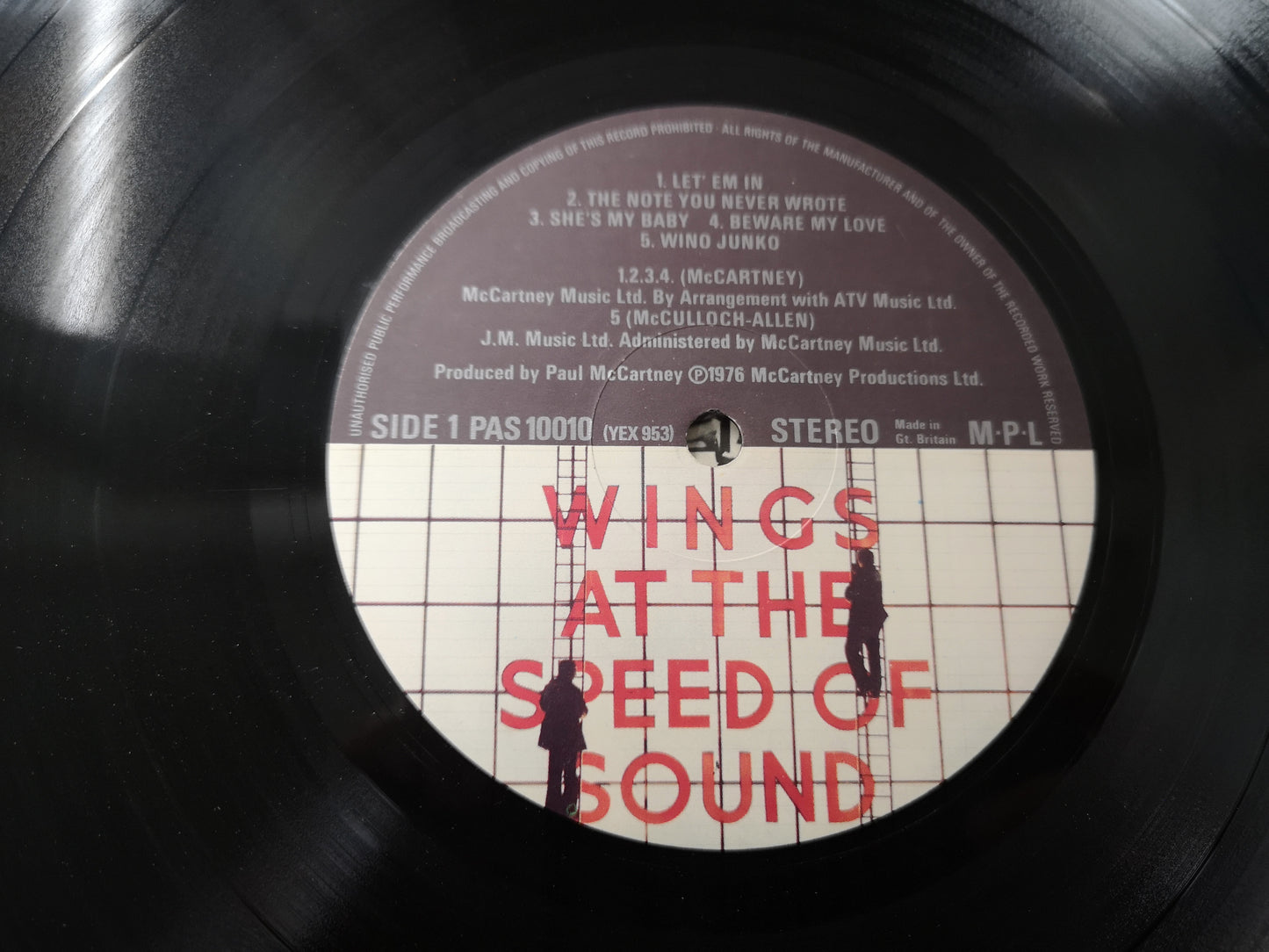Wings "At the Speed of Sound" Orig UK 1976 M-/M-
