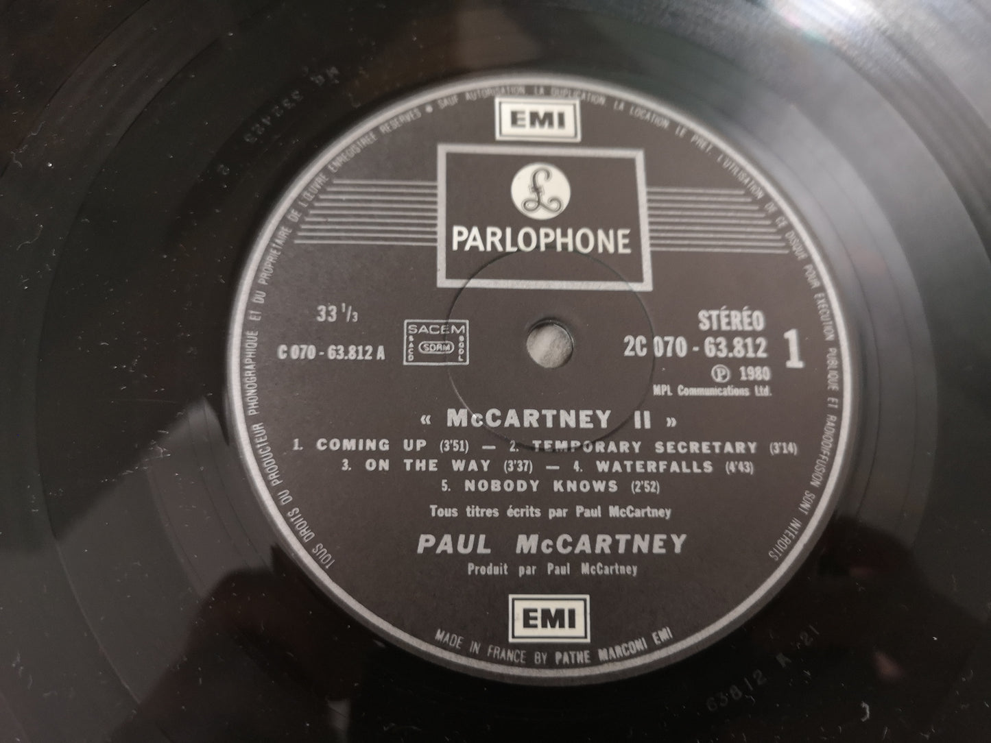 Paul McCartney "II" Orig France 1980 M-/M-