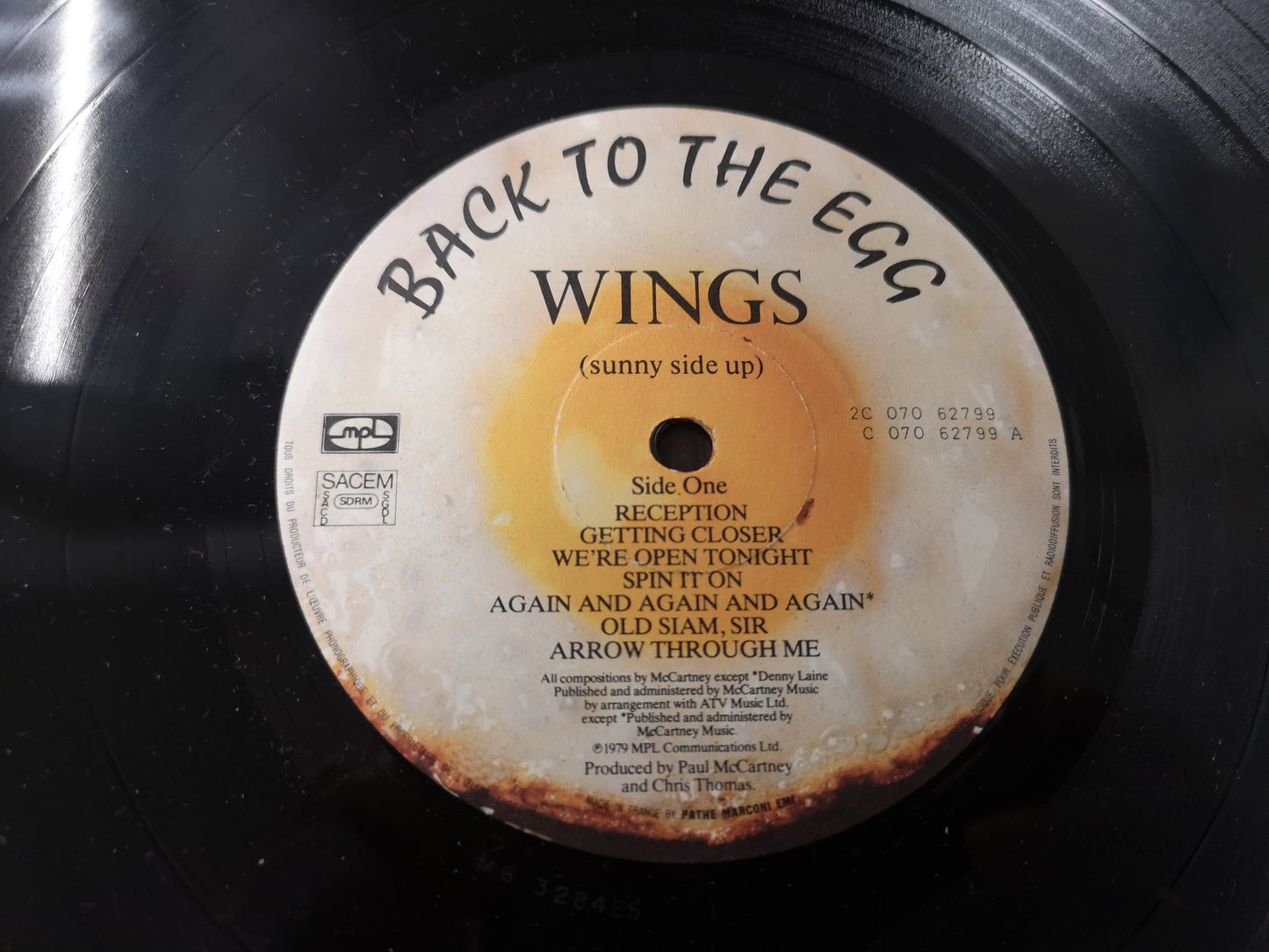 Wings "Back to The Egg" Orig France 1979 M-/M-