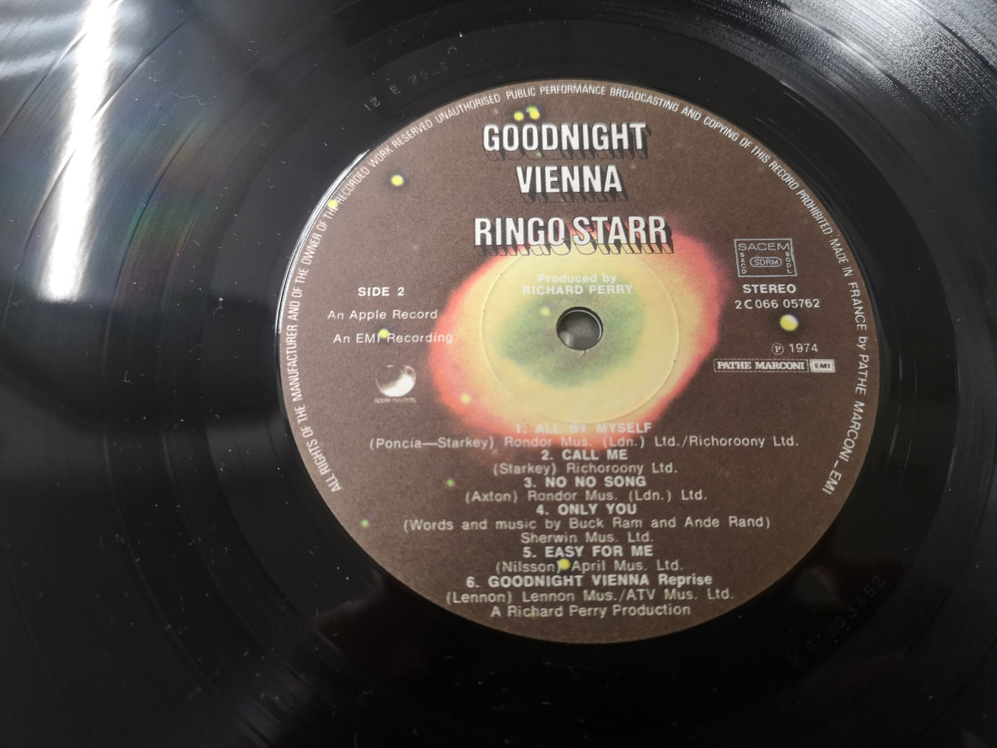 Ringo Starr "Goodnight Vienna" Orig France 1974 VG++/EM-