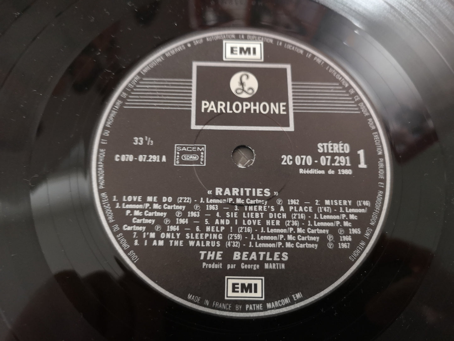 Beatles "Rarities" Orig France 1980 M-/M-