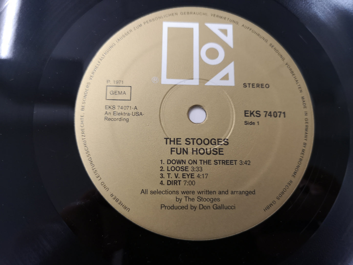 Stooges "Fun House" Orig Germany 1971 M-/EX+