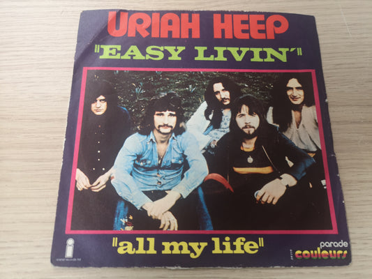 Uriah Heep "Easy Living" Orig France 1972 VG/VG+ (7" Single)