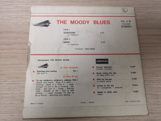 Moody Blues "Question" Orig France 1970 VG++/VG+ (7" Single)