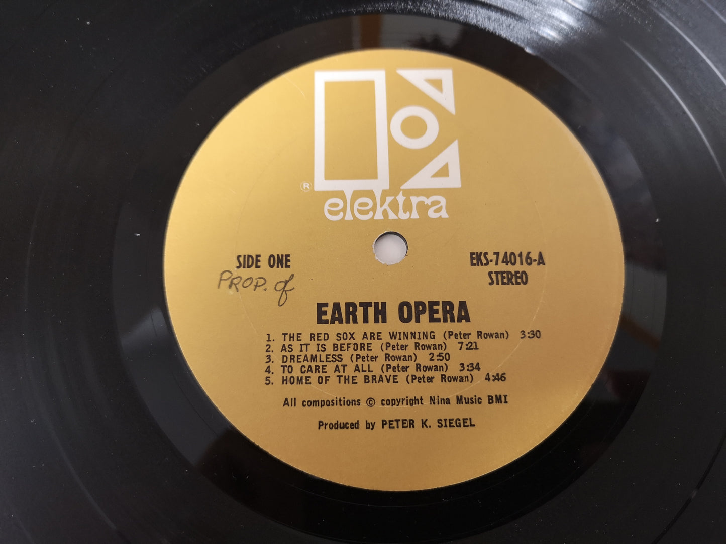 Earth Opera "S/T" Orig US 1968 VG+/VG (Boston Psych)