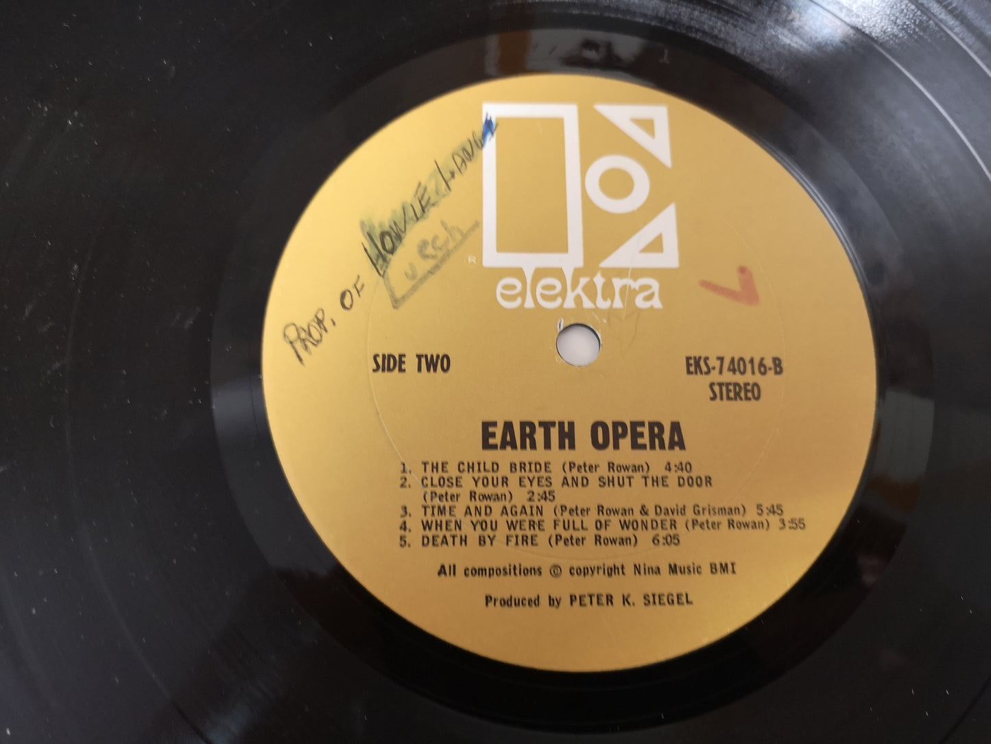 Earth Opera "S/T" Orig US 1968 VG+/VG (Boston Psych)