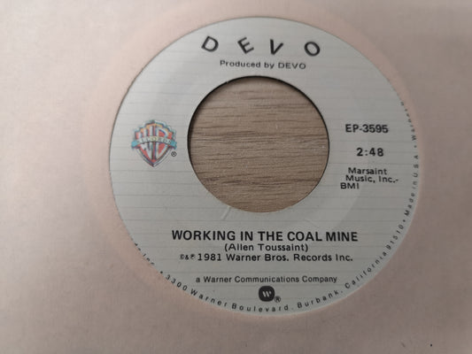 Devo "Working In The Coal Mine" Orig US 1981 M- (7" Single)