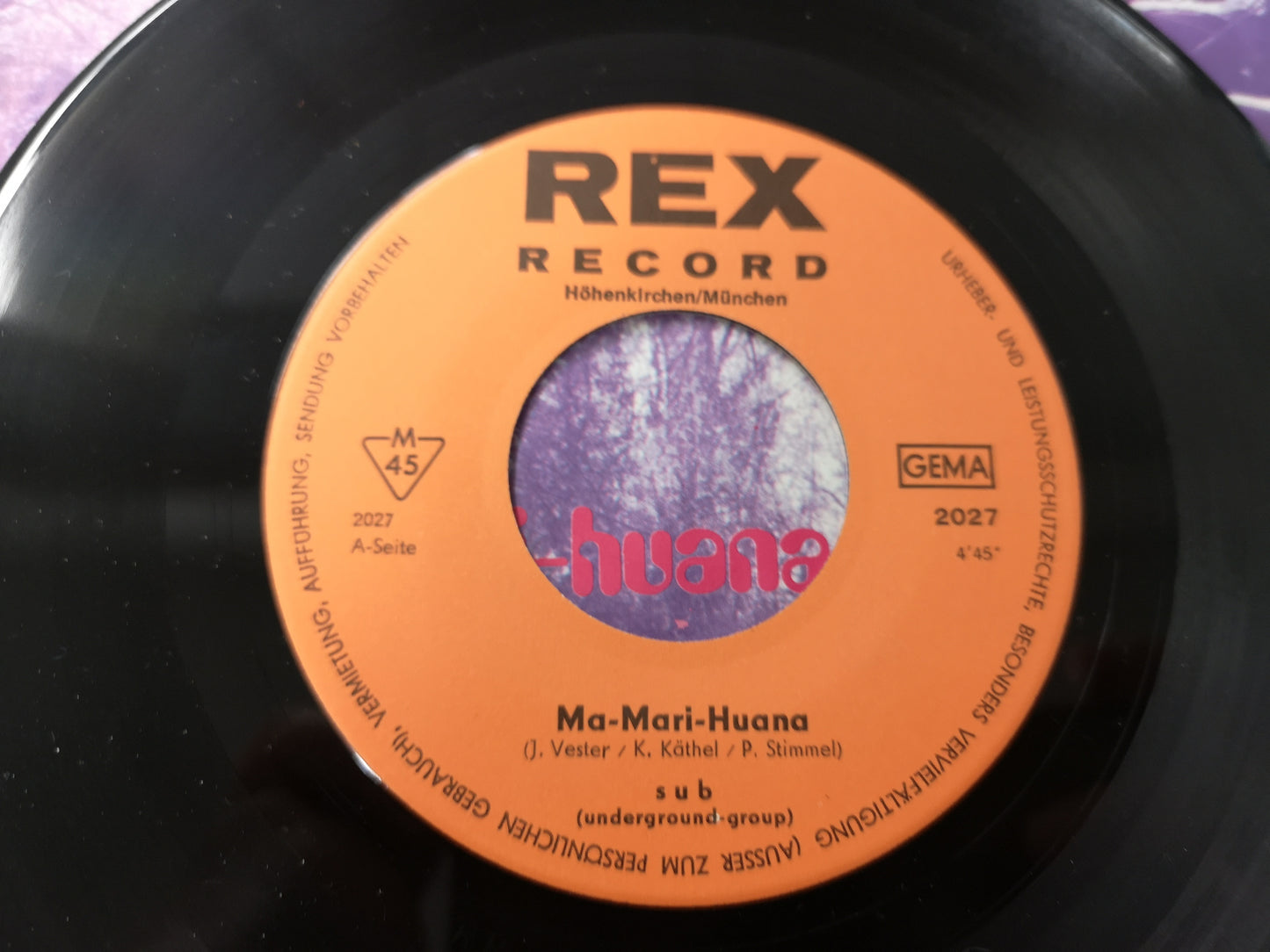 Sub "Ma-Mari-Huana" Orig Germany 1970 EX/M- (7" Single)