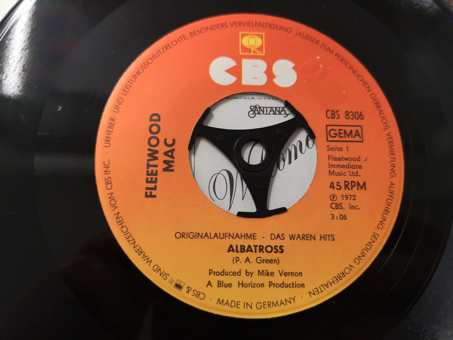 Fleetwood Mac "Albatross" Germany 1972 VG++/EX (7" Single)