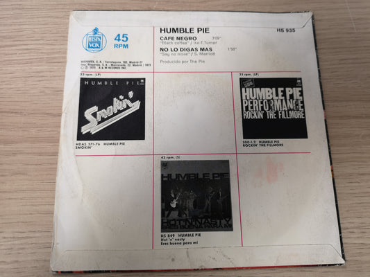 Humble Pie "Black Coffee" Orig Spain 1973 VG+/EX (7" Single)