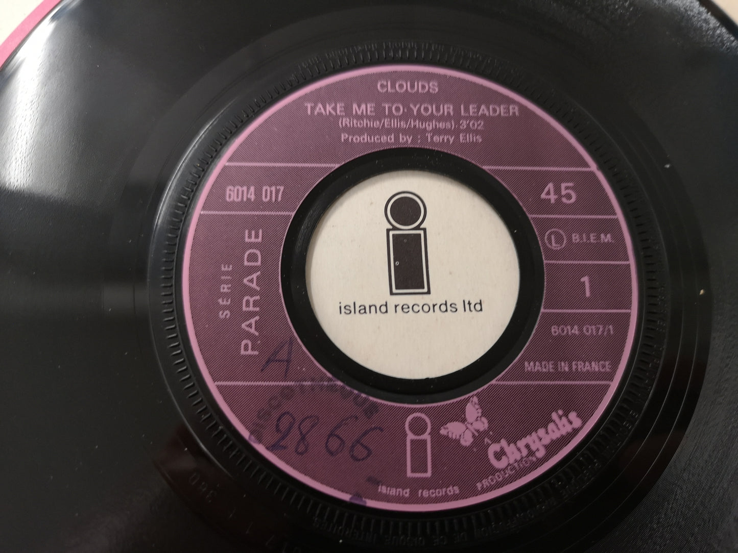 Clouds "Take Me to Your Leader" Orig France 1970 EX/EX (UK Prog)