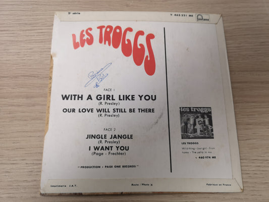Troggs "With a Girl Like You" Orig France 1966 VG++/VG++ (7" EP)
