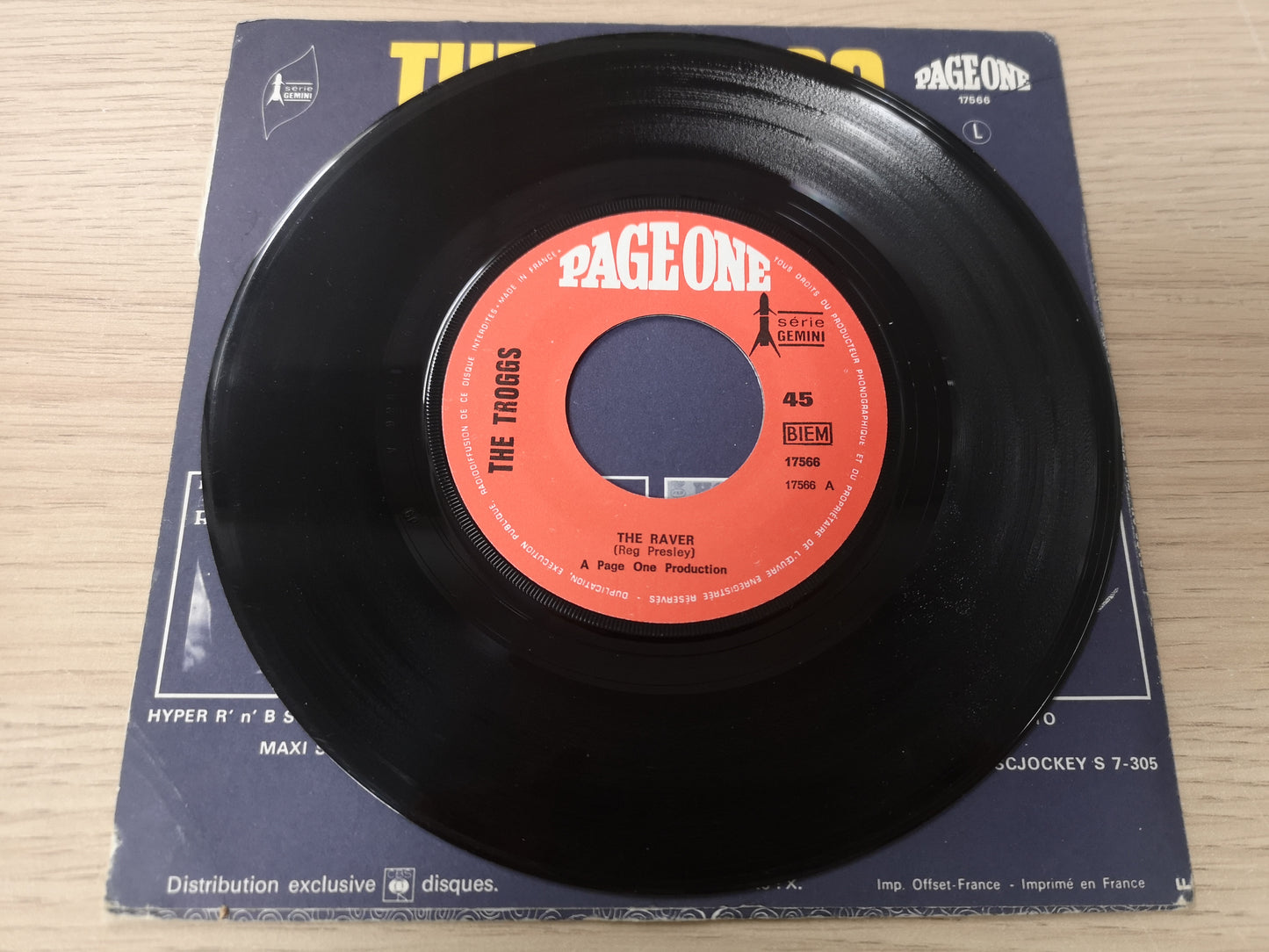 Troggs "The Raver" Orig France 1967 EX/VG++ (7" Single)