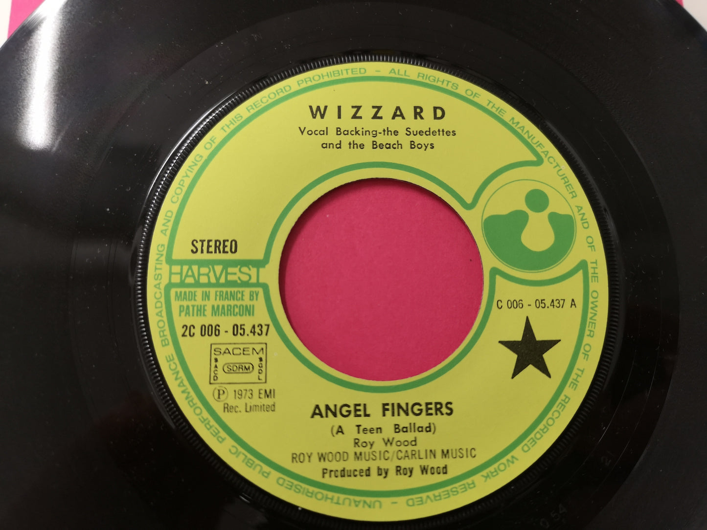 Wizzard "Angel Fingers" Orig France 1973 EX/M- (7" Single)