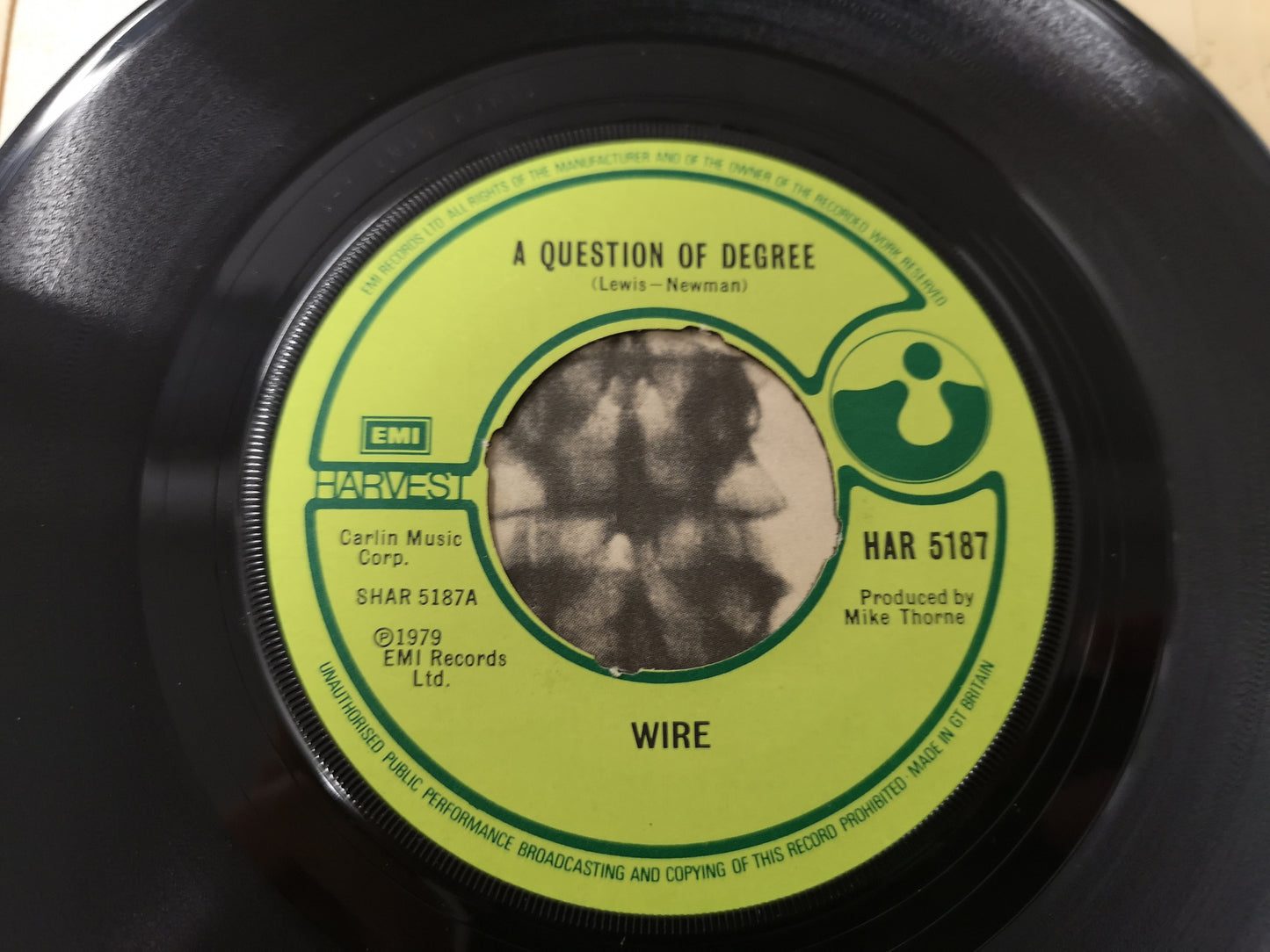 Wire "Question of Degree" Orig UK 1979 EX/M- (7" Single)