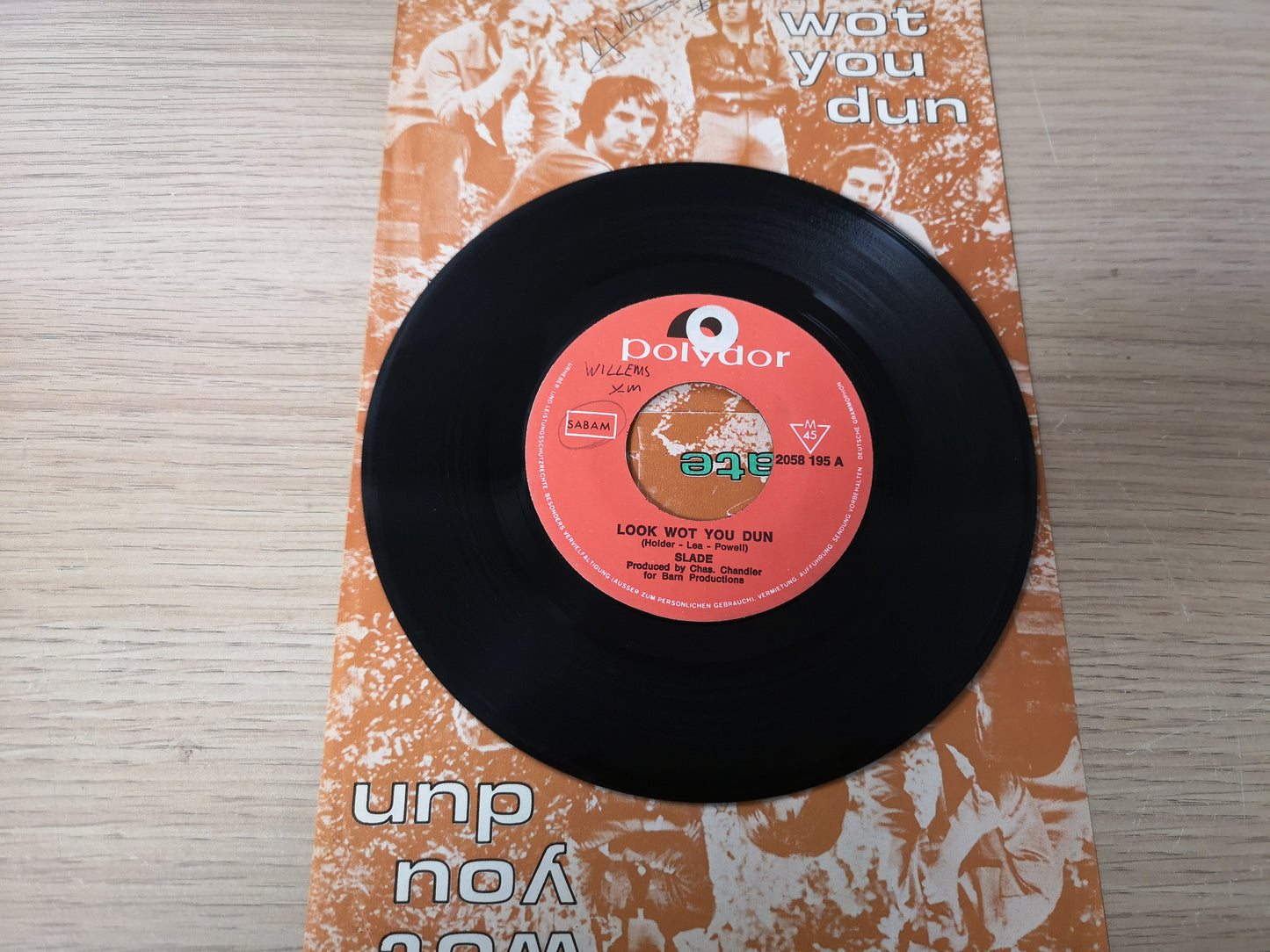 Slade "Look Wot You Dun" Orig Belgium 1972 VG+/EX (7" Single)